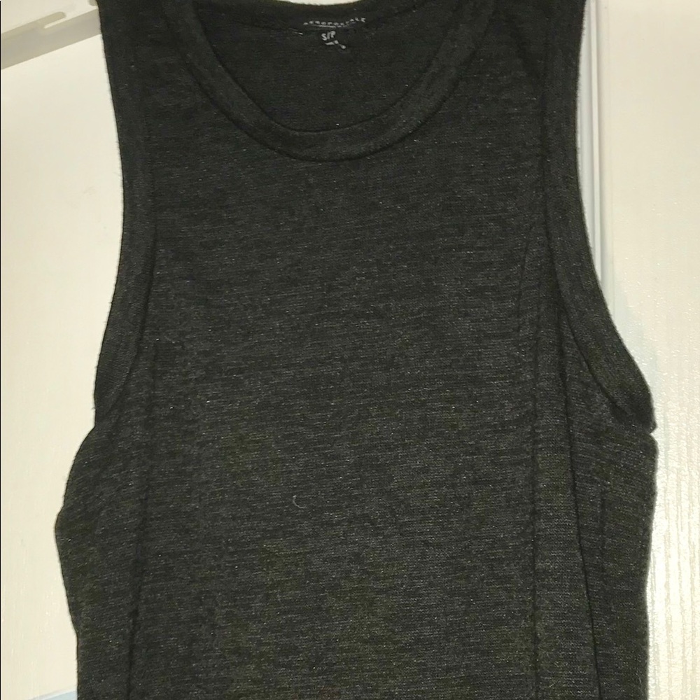 black tank top